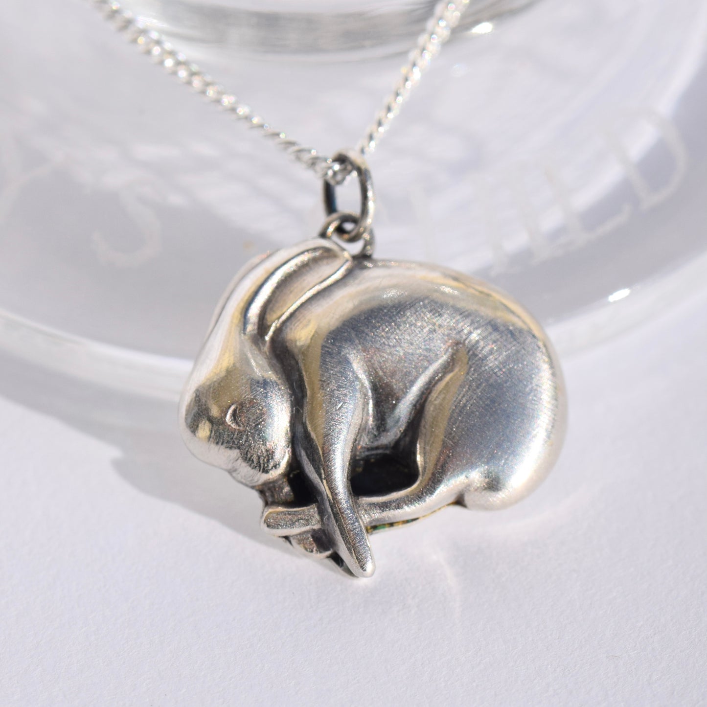Silver Bunny Rabbit Pendant